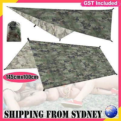 Waterproof Outdoor Camping Tarp Rain Fly Tent For Canopy Hammock Hiking Cover AU • $11.68