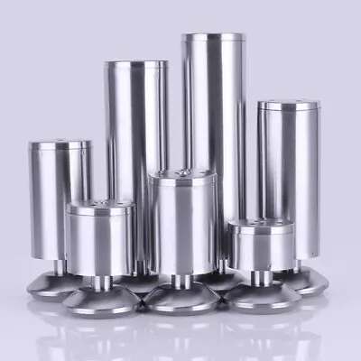 $22.98 • Buy 4x Adjustable Furniture Legs Stainless Steel 60-250mm Kitchen Cabinet Couch Sofa