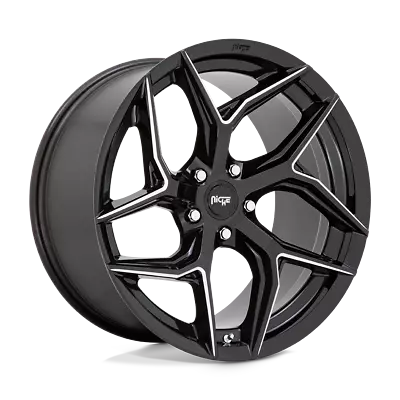 Niche M266 Torsion Gloss Black Milled 1-Piece Wheels: 20x10.5 5x115 20 Mm • $478