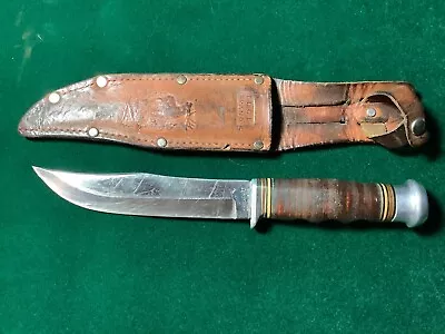 Shapleigh Keen Kutter Hunting Vintage Knife; 5 5/8 Blade W/ Sheath • $145