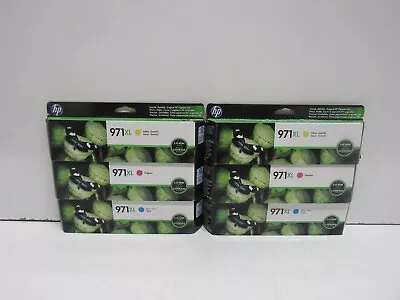 Lot Of 6! Genuine Hp 971xl (cn626am/cn627am/cn628am) High Capacity Ink Cartridge • $59.99