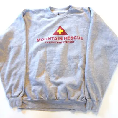 Vintage Mountain Rescue Expedition Everest Disney Animal Kingdom Sweatshirt L • $23.99