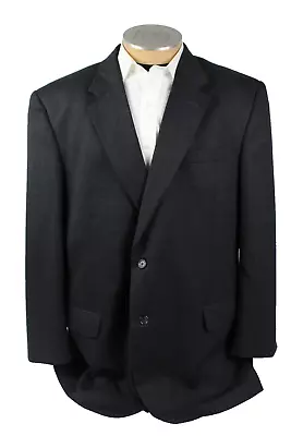 Jos. A. Bank Mens Blazer 48L Charcoal Gray Wool 2 Button Suit Jacket Single Vent • $24.65