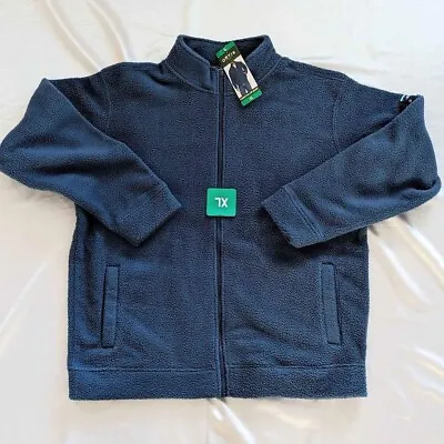 New Orvis Men’s Full Zip Fleece Jacket Heavyweight Blue XL • $15