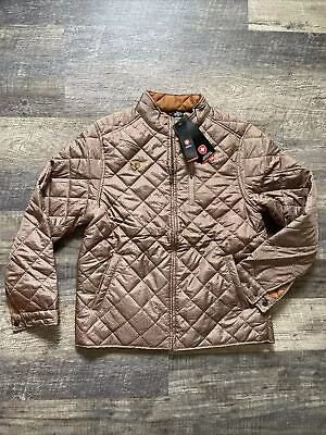 Brown Moncross Switzerland Quilted Bomber Casual Size L 100/110cm Jacket NWT • $19.95