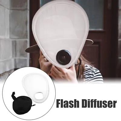 Photography Flash Lens Diffuser Reflector Flash Diffuser For DSLR Camera Lenses • $9.55