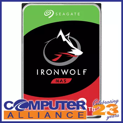 8TB Seagate 3.5  7200rpm SATA IronWolf NAS HDD PN ST8000VN004 • $339