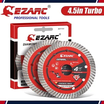 EZARC 4.5 In Turbo Diamond Saw Blades For Angle Grinder Porcelain Ceramic Brick • $17.99
