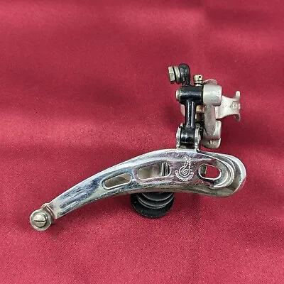 Vintage Campagnolo Super Record Front Derailleur Bottom Pull 3 Hole 28.6mm Clamp • $60.44