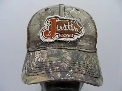 JUSTIN BOOTS - Camouflage - One Size Adjustable SNAPBACK Baseball Cap Hat! • $13.99