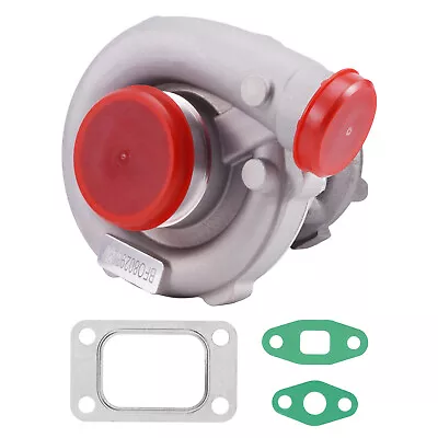 Universal T3 T4 T04E .63 A/R Turbo Turbocharger Oil Cooled With Gaskets • $196.89