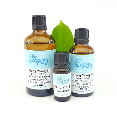 Ylang Ylang III Essential Oil 10ml - 100ml Pure Natural Aromatherapy Diffuser • £4.05