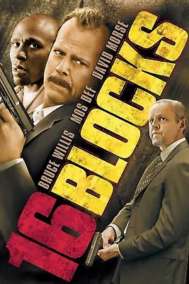 16 Blocks Movie Poster Bruce Willis Mos Def David Morse • $15