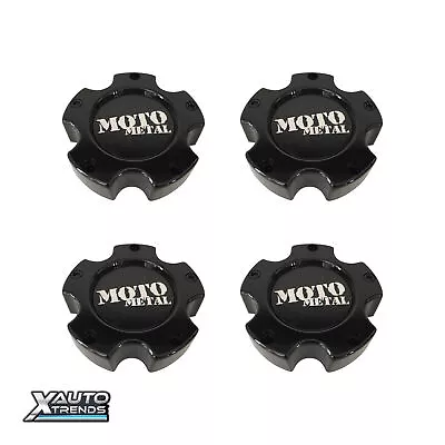 4 X Moto Metal Wheel Center Cap Gloss Black 5 Lug MO909B5127B • $84