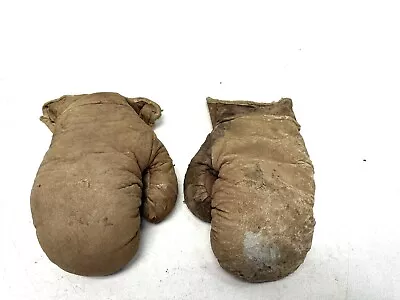 Vintage Antique Rare Boys Kids Youth Leather Boxing Gloves • $40.09