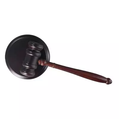 Gavel & Block Set For Judge Lawyer Auction Court Company Student • £9.56