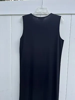 Exclusively Misook Dress Women Large Black Sleeveless. —-B8 • $35.99