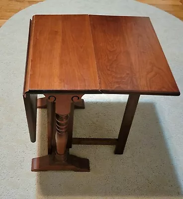 Vntg The Bartley Collection Petite Salesman's Sample Drop Leaf Gate-Leg Table  • $139