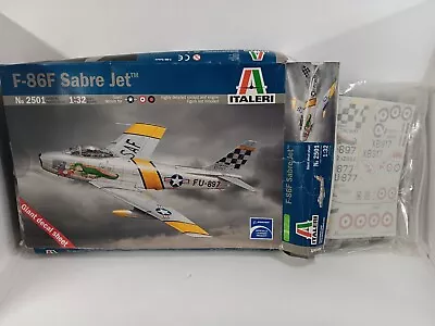 Italeri F-86F Sabre Jet Model Kit 1/32 • $90