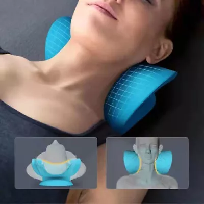 Neck Traction Pillow Original Cloud Shape Neck Stretcher Cervical Pain Relief UK • £5.99