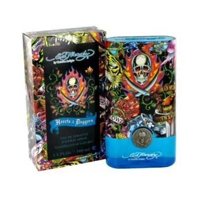 ED HARDY HEARTS & DAGGERS 3.4 Oz 3.3 Oz 100 Ml MEN Toilette Edt COLOGNE PERFUME • $38.99