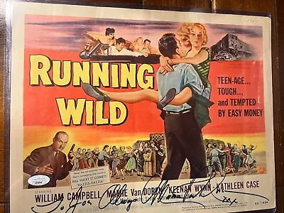 MAMIE VAN DOREN SIGNED - RUNNING WILD 1955 ORIGINAL Lobby Card (#1 ) JSA AUTH! • $229