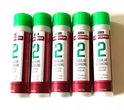 5 Tubes Craftsman Polishing Compound #2 Hard Metals Jewelers Rouge Steel Nickel  • $18.99