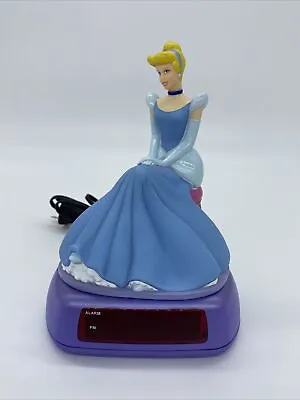 $15.99 • Buy VTG Disney Princess Cinderella Night Light Alarm Clock Model Number DC94522
