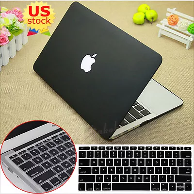 $12.99 • Buy 2in1 Black Matte Cut-out Hard Case Cover Skin For 2009-2022 MacBook Pro 13  M1