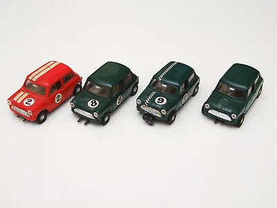 £10.50 • Buy 4 X 1960`s Scalextric C76 Front Wheel Drive Mini Cooper`s For Spares Or Repair
