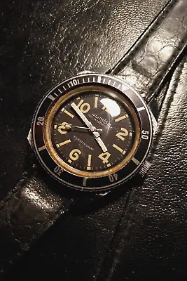 Jumbo Vintage Diving Watch 100% Wasserdichtstossgesichert Steel Cased Watch • $65.68