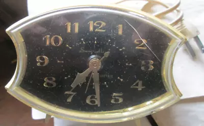 Vintage Ge Model 7336-2 Atomic Plastic Electric Table Analog Alarm Clock Used • $7