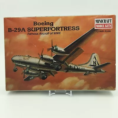 NEW MINICRAFT Boeing B-29A Superfortress WWII Aircraft 1997 Sealed • $35.98