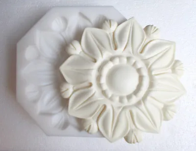  Large Tudor Rose ~  Easy To Use Silicone Rubber Mold Plaster Resin And Cement • £94.95