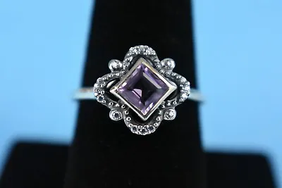 Vintage Style Sterling Silver Genuine Amethyst Ring By AVON Size 9 - NEW NO Box • $35.95