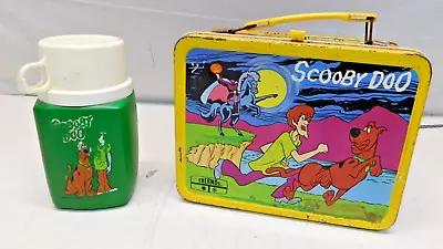 Vintage 1973 SCOOBY-DOO LunchBox Tin By King Seeley With Thermos *WEAR/RUST • $76