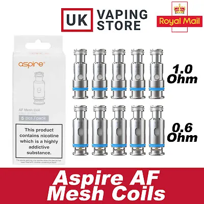 £12.99 • Buy Aspire AF Replacement Coils - MESH MTL Vape Coil Flexus Q Flexus Blok Stik Kits