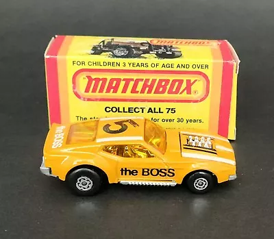 Matchbox Rolamatics # 60 Piston Popper Mustang Mach 1 Lesney England W/ Box 1973 • $45