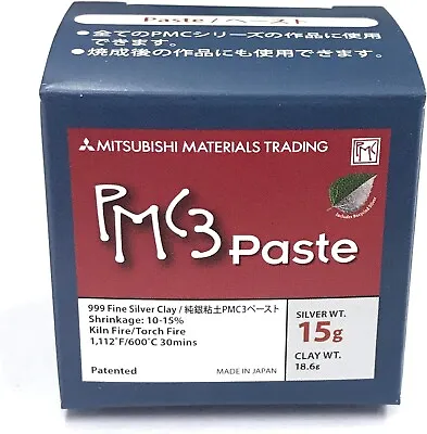 Mitsubishi PMC3 Precious Metal Clay Silver Art CLAY 18.6g/Silver 15g Paste Type • $143