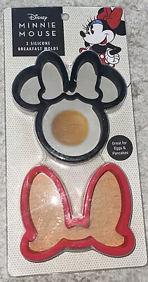 Disney Minnie Mouse Breakfast Molds Great For Eggs & Pancakes 2 Silicone Molds • $4