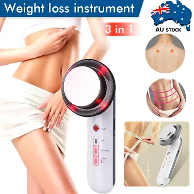$22.95 • Buy 3in1 Ultrasonic Cavitation Fat & Cellulite Remover Slim Machine Body Massager AU