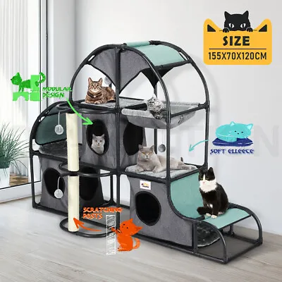 $114.95 • Buy Petscene Multi-Tier Cat Scratching Post Tower Furniture Cat Tree House Scratcher