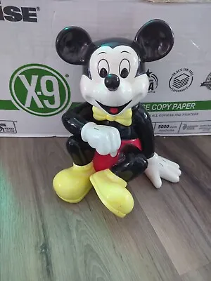 Disney 8 MICKEY MOUSE Coin BANK Vintage Ceramic Sitting Position Orig. Stopper • $19.99