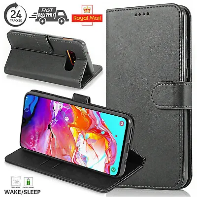 Pure Quality Heavy Leather Flip Wallet Case Cover Stand For All LG Mobile Phones • £5.41