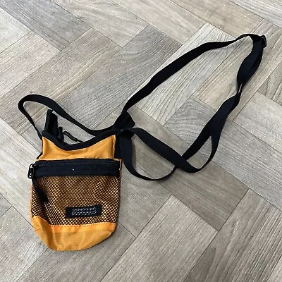 Iets Frans Bright Orange Zip Crossbody Pouch Bag 5x5” • £7.50
