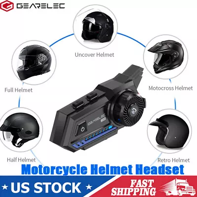 1-2PCS Motorcycle Helmet Headset Bluetooth Headphone Helmet Communication System • $23.99