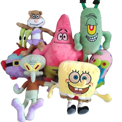 Spongebob Plush Toys Patrick Star Squidward Tentacles Sandy Gary Krabs New • $15.99