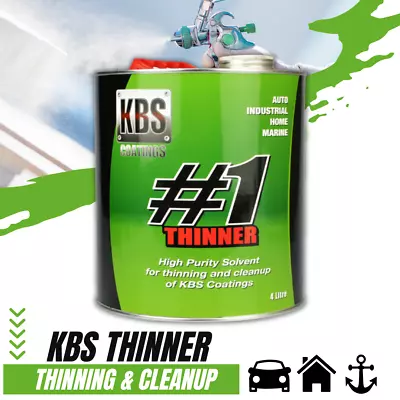 KBS #1 THINNER 250ml 1 Or 4 LITRE SOLVENT CLEANER FOR RUSTSEAL BLACKTOP • $88