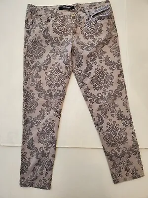 $8.50 • Buy Freestyle Revolution Pants 9 2  Tone Gray Paisley Floral 