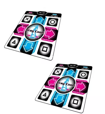 2x PS2 Wired Regular DDR Dance Mat Pads For PS 1 / Playstation 2 • $37.77